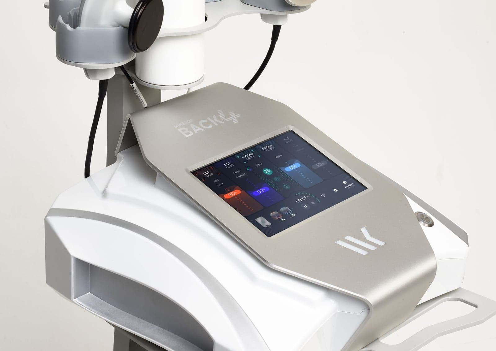 The Winback BACK 4 screen with its CET, RET, Hi-TENS and Hi-EMS modes